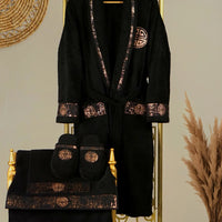 Hera Black Bathrobe (His)