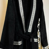 Anka Black & Silver Bathrobe (His)