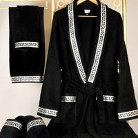 Anka Black & Silver Bathrobe (His)