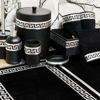 Anka Exclusive Black & Silver Bathroom Set