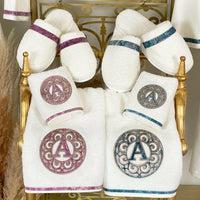 Personalized Initial Lyra Bathrobe Set (His & Her)