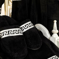 Anka Black & Silver Bathrobe (His)
