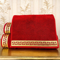 Anka Burgundy Towel Set