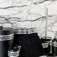 Anka Exclusive Black & Silver Bathroom Set