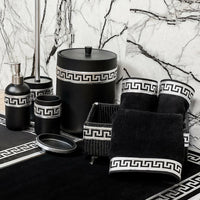 Anka Exclusive Black & Silver Bathroom Set