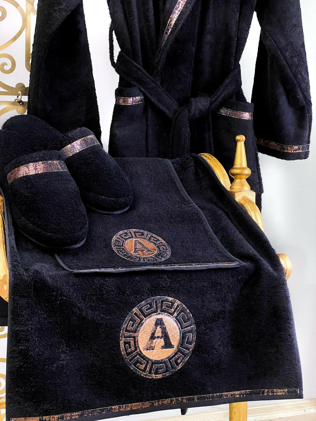 Custom Monogram Kaan Bathrobe Set (Her & His)