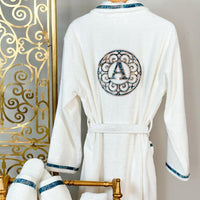 Personalized Initial Lyra Bathrobe (His)