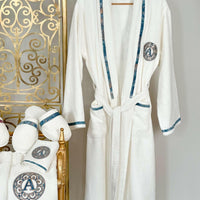Personalized Initial Lyra Bathrobe Set (His & Her)