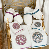 Personalized Initial Lyra Bathrobe Set (His & Her)
