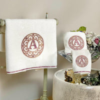 Personalized Initial Lyra Towel Set
