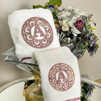 Personalized Initial Lyra Towel Set